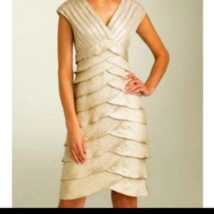 Adrianna Papell Formal Dress Color Champaign Sz 12